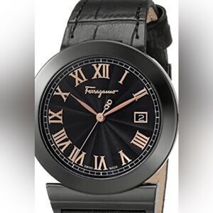 Men, Salvatore, Ferragamo, Grande, Mason, stainless steel watch, made in Italy